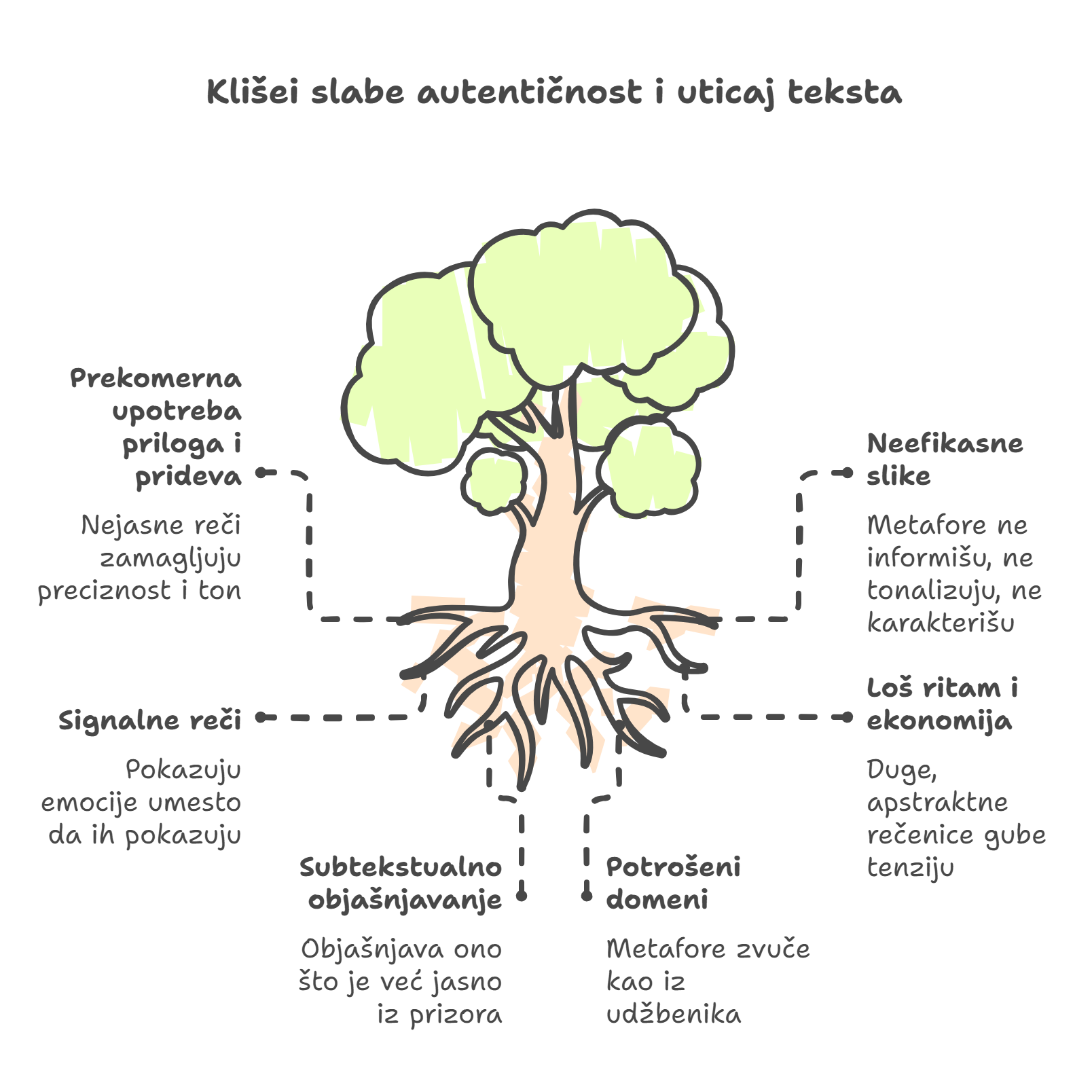 Kako izbeći kliše rečenice i jeftine opise